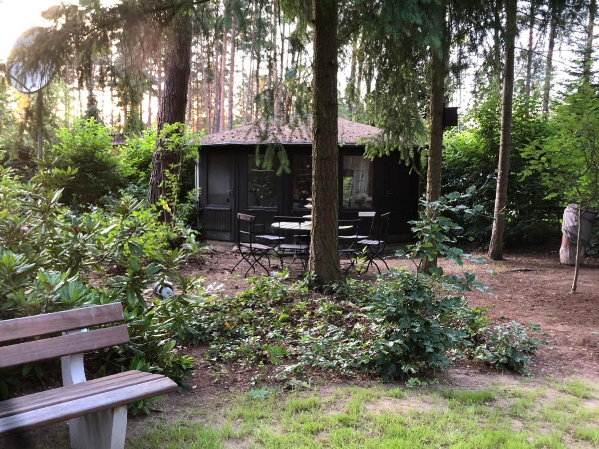 Ferienhaus Reetdach 1300qm Privatgrundstück Bootssteg Templin Lübbesee Uckermark Erholung pur Seenplatte Petersdorf  Exterior foto
