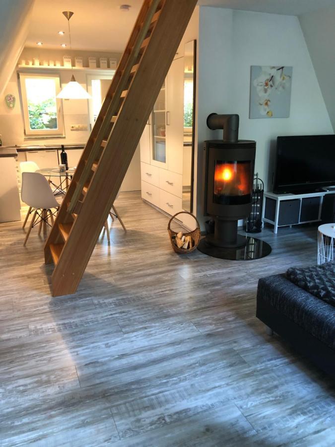 Ferienhaus Reetdach 1300qm Privatgrundstück Bootssteg Templin Lübbesee Uckermark Erholung pur Seenplatte Petersdorf  Exterior foto